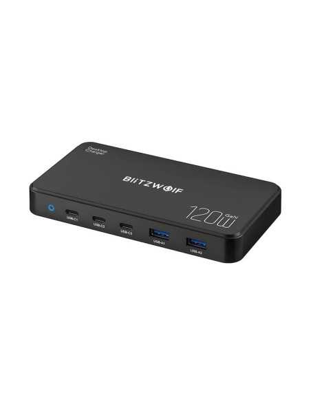 BlitzWolf GaN настолно зарядно устройство BW-I100 120W