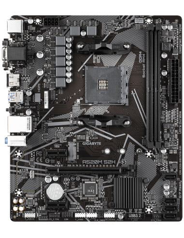Дънна платка GIGABYTE A520M-S2H, Socket AM4