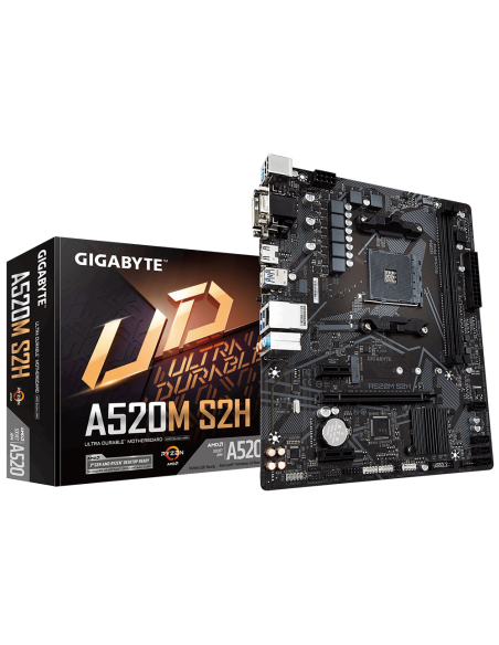 Дънна платка GIGABYTE A520M-S2H, Socket AM4 – GIGABYTE