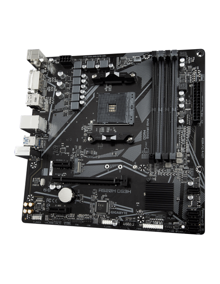 Дънна платка GIGABYTE A520M-DS3H V2, Socket AM4 – GIGABYTE