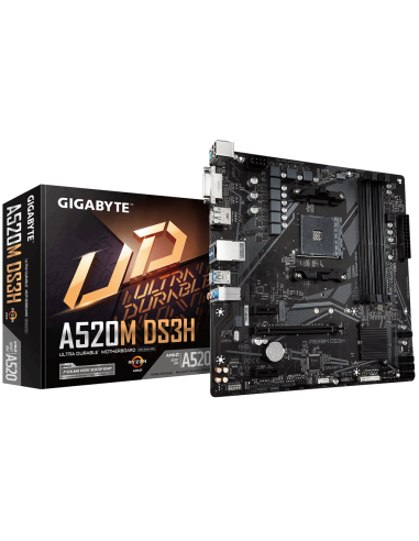 Дънна платка GIGABYTE A520M-DS3H V2, Socket AM4 – GIGABYTE