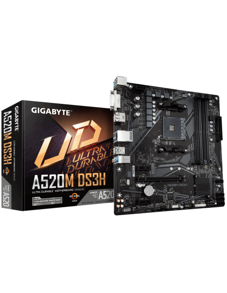 Дънна платка GIGABYTE A520M-DS3H V2, Socket AM4 – GIGABYTE