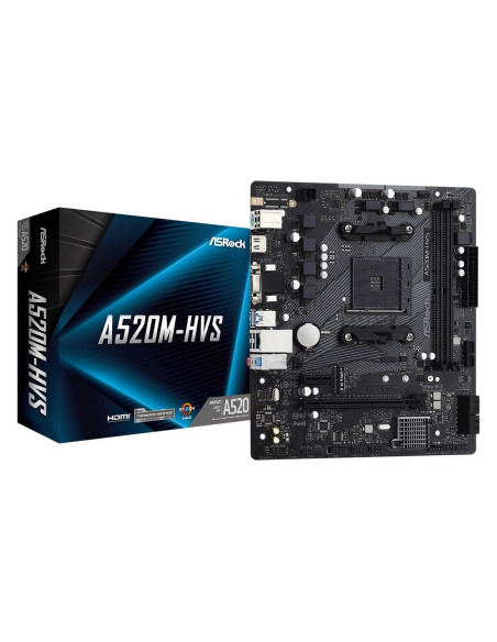 Дънна платка ASRock A520M-HVS, Socket AM4, mATX