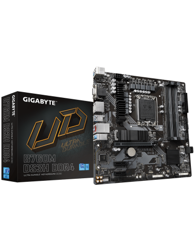 Дънна платка GIGABYTE B760M DS3H, socket 1700, ATX – GIGABYTE