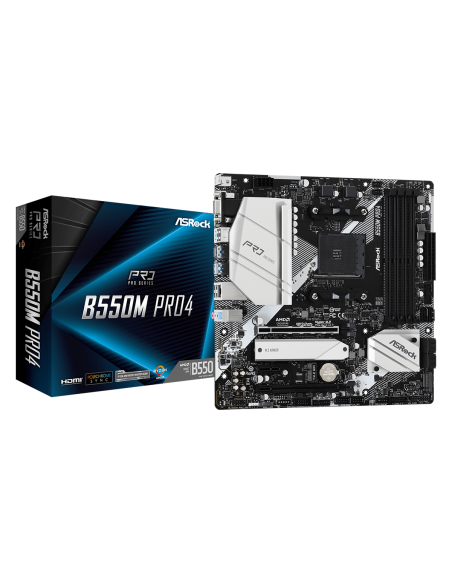 Дънна платка ASRock B550M Pro4, AM4 – ASROCK
