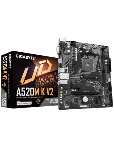 Дънна платка GIGABYTE A520M K V2, Socket AM4 – GIGABYTE