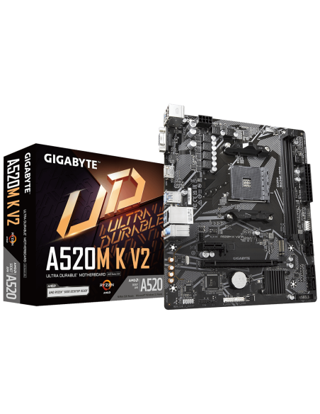 Дънна платка GIGABYTE A520M K V2, Socket AM4 – GIGABYTE