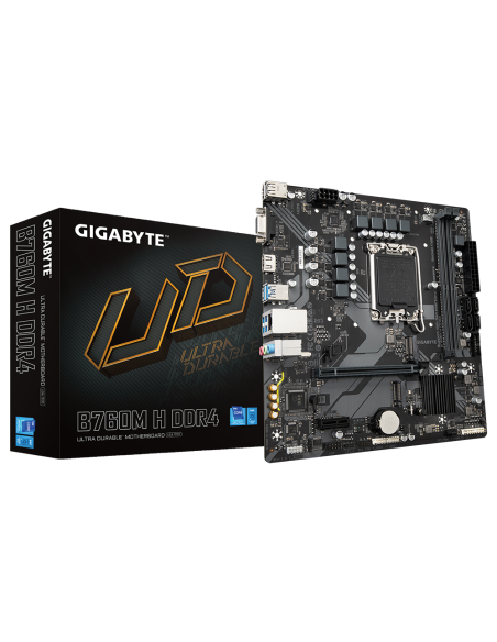 Дънна платка GIGABYTE B760M H, socket 1700 – GIGABYTE