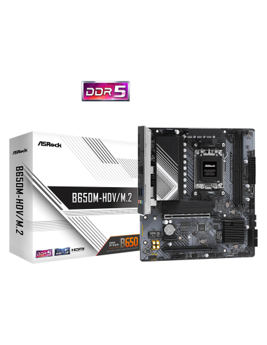 Дънна платка ASRock B650M-HDV/M.2, Socket AM5 2xDDR5 – ASROCK