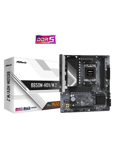 Дънна платка ASRock B650M-HDV/M.2, Socket AM5 2xDDR5 – ASROCK