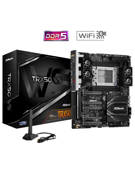 Дънна платка ASROCK TRX50 WS, Socket sTR5, ATX, 4xDDR5 – ASROCK