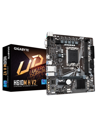 Дънна платка GIGABYTE H610M H V2 Socket 1700, DDR5 rev 1.0, Micro ATX – GIGABYTE
