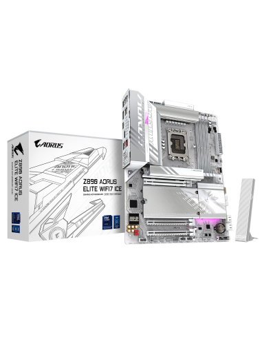 Дънна платка GIGABYTE Z890 AORUS ELITE WIFI 7 ICE, LGA 1851 – GIGABYTE