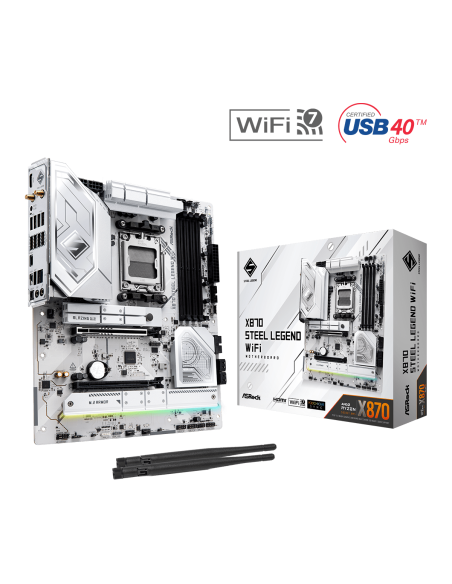Дънна платка ASROCK X870 STEEL LEGEND WIFI, Socket AM5 – ASROCK