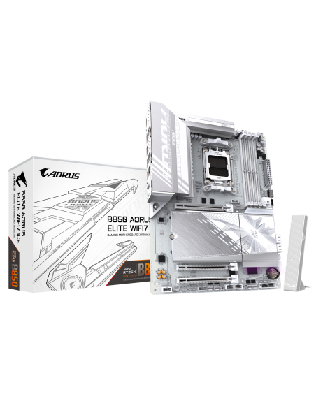 Дънна платка GIGABYTE B850 AORUS ELITE ICE WIFI7 socket AM5 – GIGABYTE