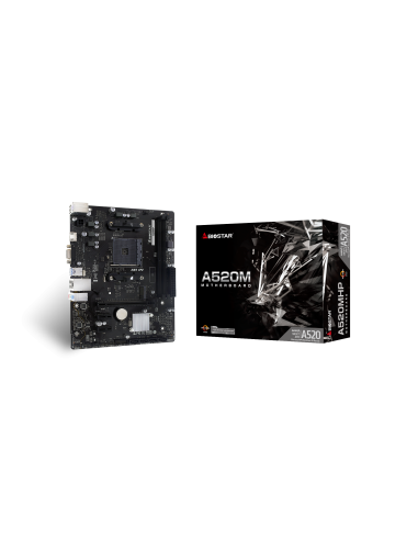 Дънна платка BIOSTAR A520MHP socket AM4 – BIOSTAR