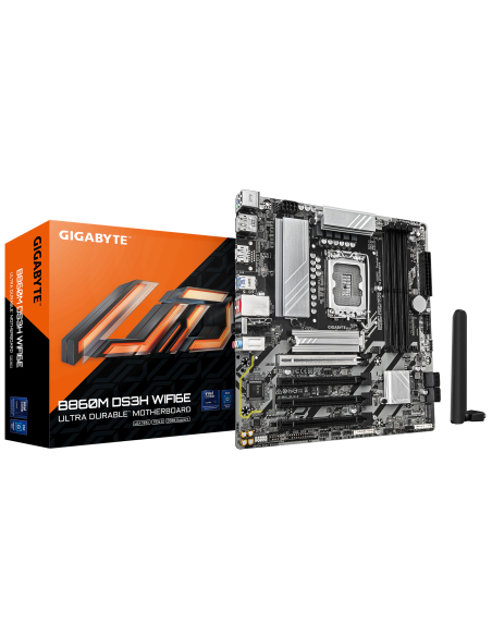 Дънна платка GIGABYTE B860M DS3H WIFI 6E, LGA 1851 – GIGABYTE