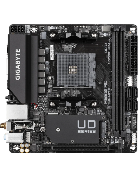 Дънна платка GIGABYTE A520I AC WIFI, Socket AM4, Mini-ITX