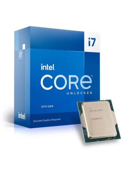 Процесор Intel Raptor Lake i7-13700F, 8P+8E, Cores 2.10,30MB, 65W, LGA1700, BOX, No Graphics