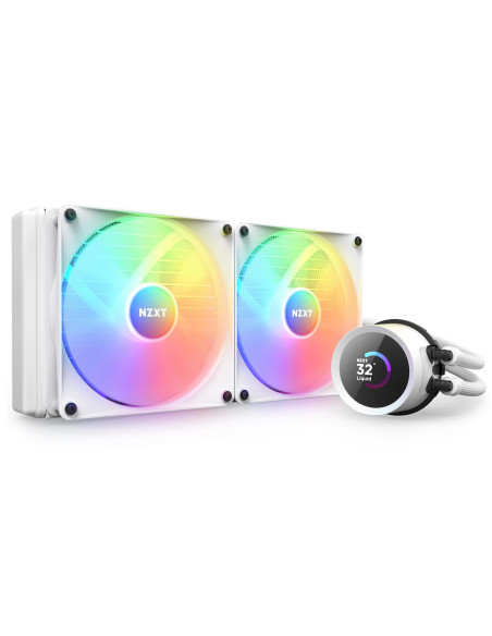 Охладител за процесор NZXT Kraken 280 RGB White, LCD Display