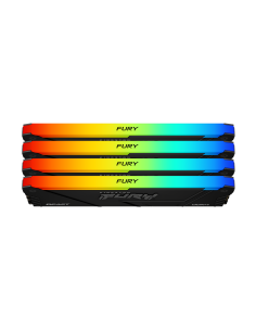 Памет Kingston FURY Beast Black RGB 64GB(4x16GB) DDR4 3200M…