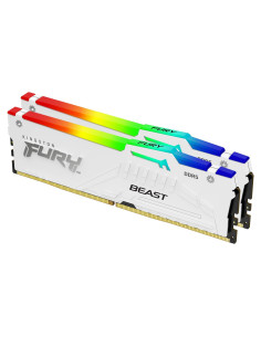 Памет Kingston FURY Beast White RGB 64GB(2x32GB) DDR5 6000M…