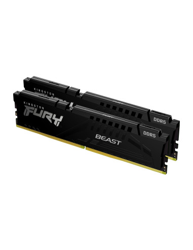 Памет Kingston FURY Beast Black 64GB(2x32GB) DDR5 - KF560C30BBEK2-64