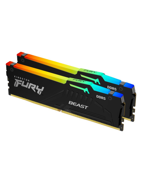 Памет Kingston FURY Beast RGB 32GB (2x16GB) DDR5 - KF560C30BBEAK2-32
