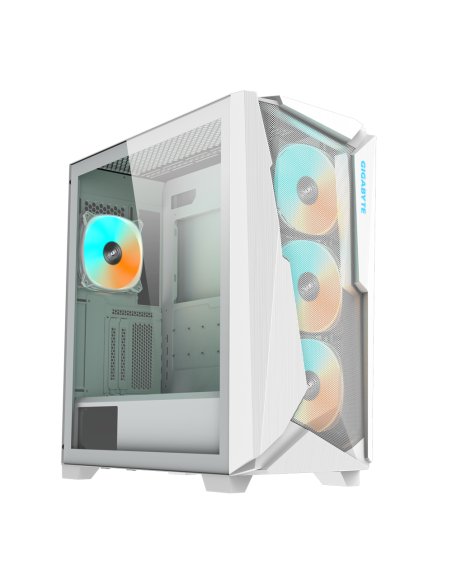 Кутия Gigabyte C301 WHITE V2, TG, Mid-Tower