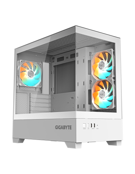 Кутия GIGABYTE C201 PANORAMIC ICE + 3 ARGB Вентилатора