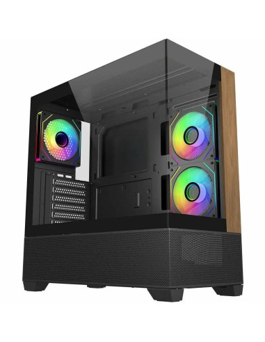 Кутия CoolerMaster Elite 690 Wood - Черна