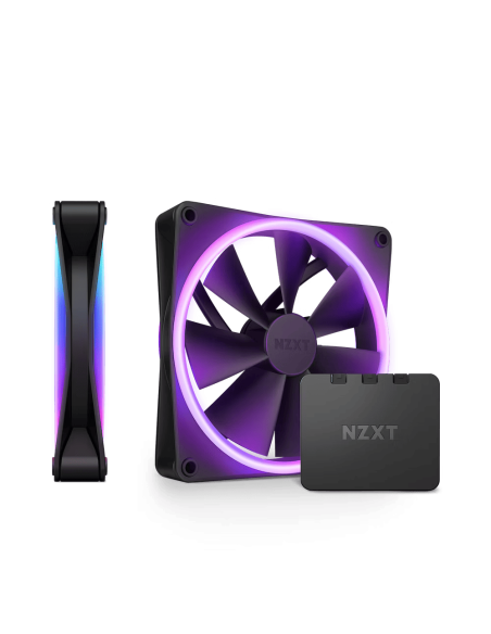 Комплект вентилатори NZXT F140 RGB Duo Black2бр, RGB Контролер