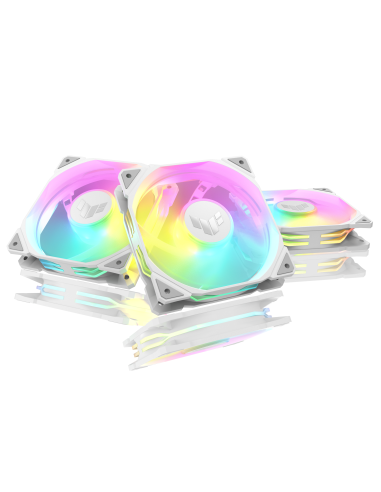 Комплект Вентилатори 3в1 ASUS TUF GAMING TR120 ARGB Reverse WHITE EDITION