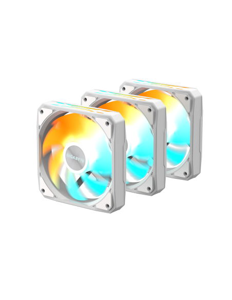 Комплект вентилатори 3-Pack GIGABYTE AORUS EZ CHAIN FAN 120 ICE, 120x120x25mm ARGB