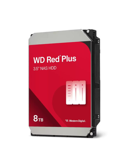 Хард диск WD Red Plus, 8TB NAS, 3.5", 256MB, 5640RPM, WD80EFPX