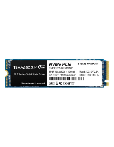 SSD Team Group MP33, M.2 2280 512GB PCI-e 3.0 x4 NVMe