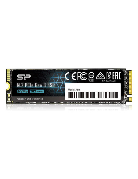 SSD Silicon Power A60 M.2-2280 PCIe Gen 3x4 NVMe 1ТB
