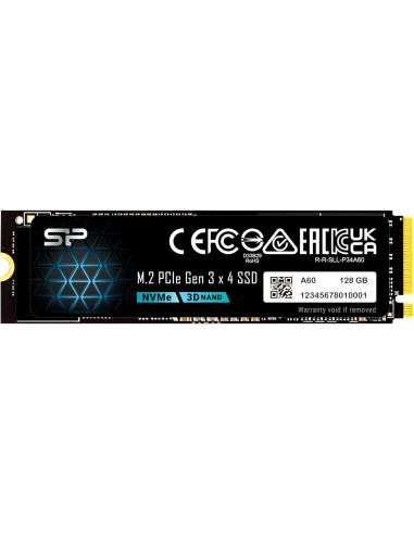 SSD Silicon Power A60 M.2-2280 PCIe Gen 3x4 NVMe 128GB