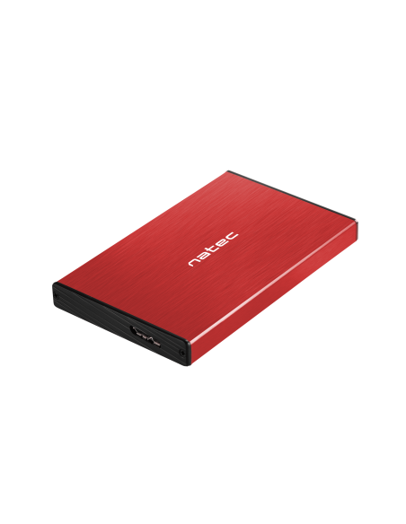 Чекмедже за SSD/HDD 2.5’’, Natec Rhino Go, USB 3.0, червен
