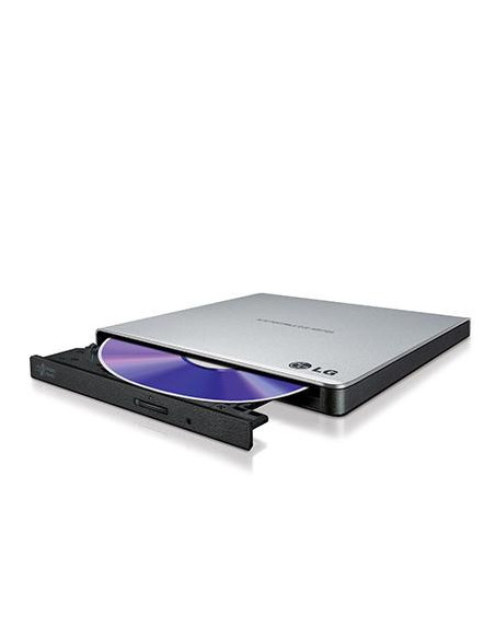 Външно USB DVD записващо устройство LG GP57ES40, USB 2.0, сребърно сиво