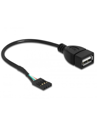 Кабел DeLock USB Pin header женско към USB 2.0 type-A женски, 20 cm