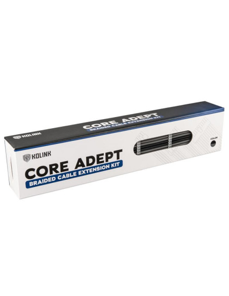 Комплект оплетени кабели Kolink Core, Black/Grey