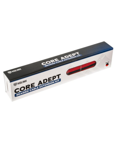 Комплект оплетени кабели Kolink Core, Black/Red