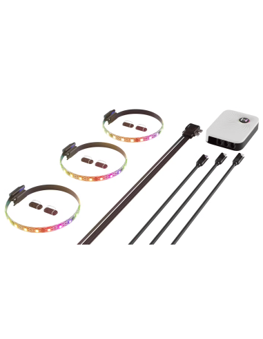 Комплект 3бр ARGB LED Ленти HYTE LS10 - 330 mm + NP50