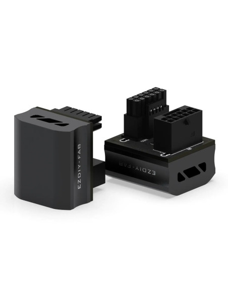 EZDIY-FAB адаптер за видеокарта 12VHPWR 600W - RVS 180° Black