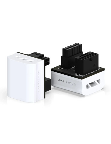 EZDIY-FAB адаптер за видеокарта 12VHPWR 600W - STD 180° White
