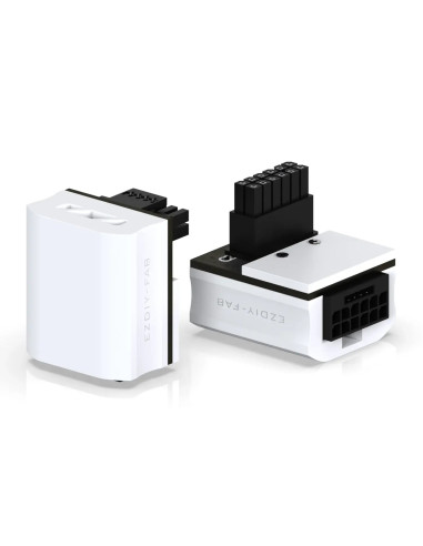 EZDIY-FAB адаптер за видеокарта 12VHPWR 600W - RVS 90° White