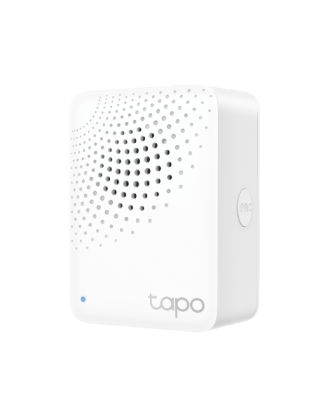 TP LINK интелигентен хъб със звънец H100, аларма, координира се с интелиг. сензори Tapo, свързва до 64 интелиг. у-ва, звънец,…