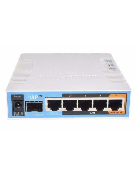 Безжичен Access Point MikroTik hAP AC RB962UiGS-5HacT2HnT, 5x 10/100/1000, USB 2.0