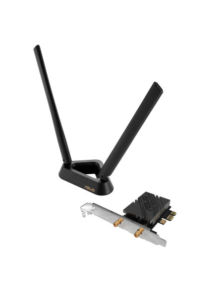 Безжичен адаптер ASUS PCE-BE92BT WiFi 7 PCI-e две външни антени и Bluetooth 5.4